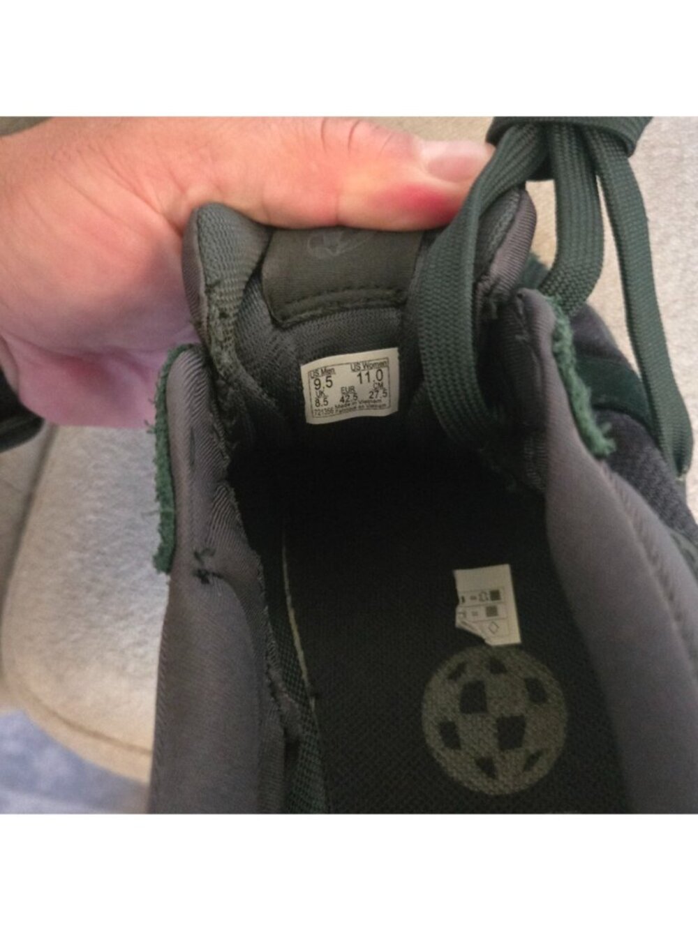 Vans Mte Ultrarange Neo Vr3 Men Size 9.5 Mono Dark Green Vr3cush 1026 - Picture 6 of 7